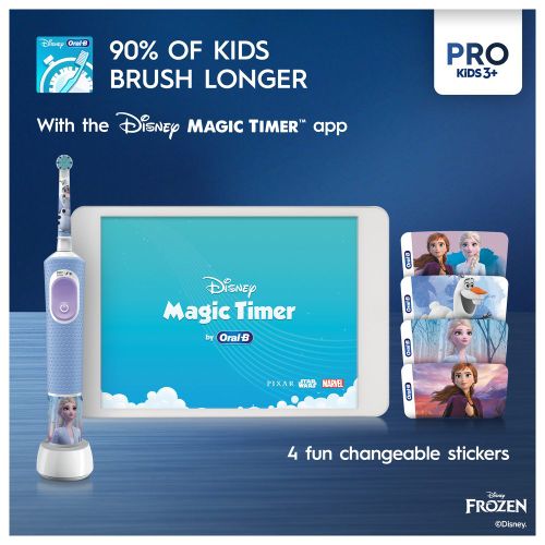 Oral-B električna četkica Pro Kids 3+Frozen+putna torbica slika 3