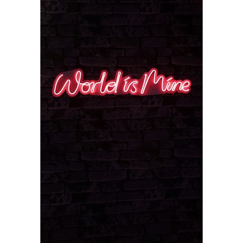 Wallity Ukrasna plastična LED rasvjeta, World is Mine - Red slika 2
