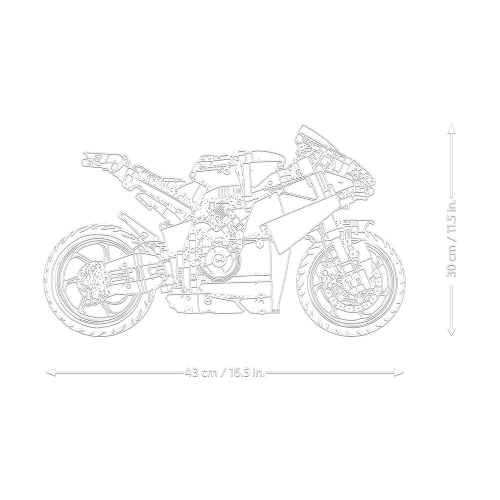 LEGO 42202 Motocikl Ducati Panigale V4 S slika 7
