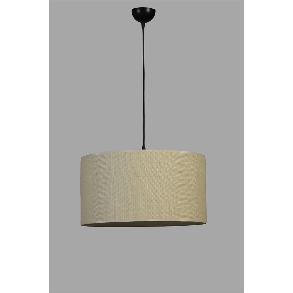Bambu 05 Abajurlu Tekli Sarkıt Avize, Beige & Black slika 3