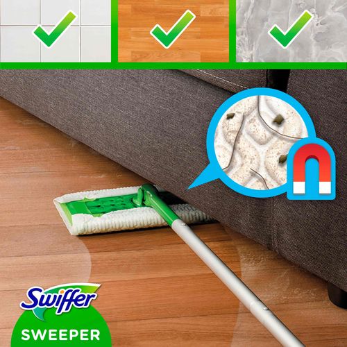 SWIFFER Sweeper osnovni set za čišćenje podova , 1 drška, 8 suvih krpa i 3 vlažne maramice  slika 7