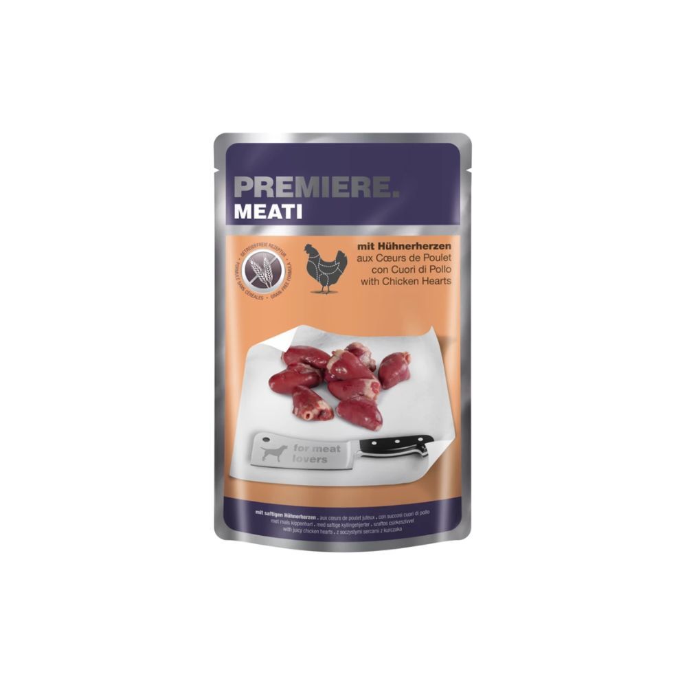 Premiere Meati Adult pileća srca, vrećica 500 g slika 1