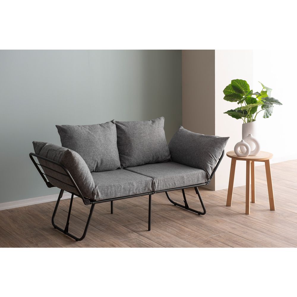 Viper Dvosjed - Svijetlo Siva Dvosjedna Sofa na Razvlačenje slika 2