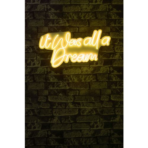 Wallity Ukrasna plastična LED rasvjeta, It was all a Dream - Yellow slika 9