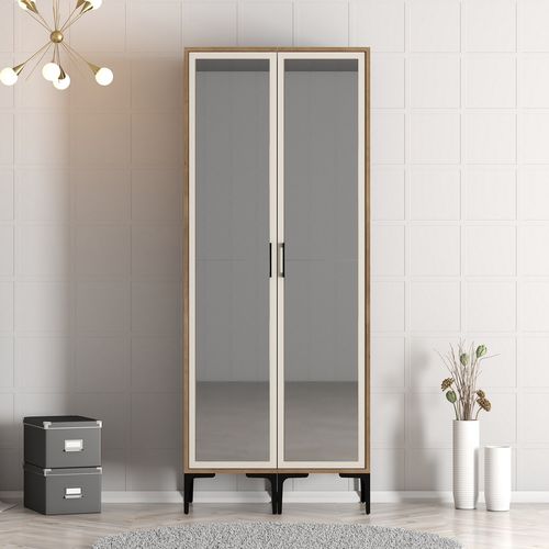 Kumsal RR - Walnut, Cream Walnut
Cream Wardrobe slika 1