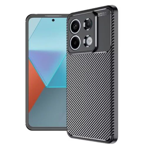 Techsuit – CarbonFiber maska za Xiaomi Redmi Note 13 5G – crna slika 1