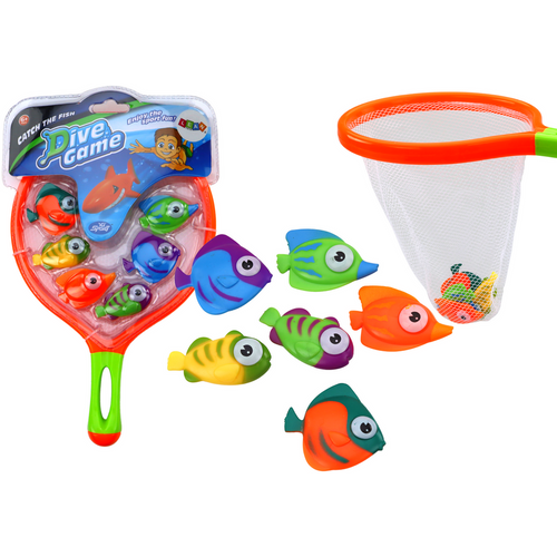 Igračke za kupanje - Cjedilo - Set za hvatanje riba od 6 komada slika 1
