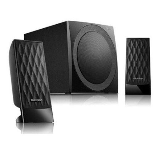 Microlab M300U Aktivni drveni zvucnici 2.1  38W RMS(14W,2x12W) SD, USB, FM radio, 3.5mm slika 1