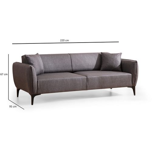 Atelier Del Sofa Trosjed, Tamno siva, Belissimo - Dark Grey slika 9