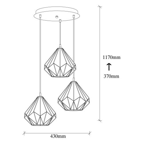 Luster Diamond - 704-S2 u crnoj boji slika 3