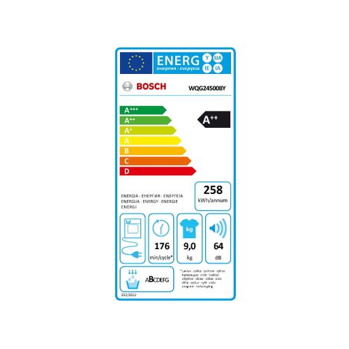 Bosch WQG24500BY Serija 6 Mašina za sušenje veša sa toplotnom pumpom, 9 kg slika 10