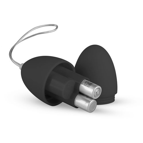 Vibracijsko jaje Easytoys - s daljinskim upravljačem, crna slika 5