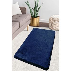 Milano - Dark Blue   Dark Blue Acrylic Carpet (90 cm)
