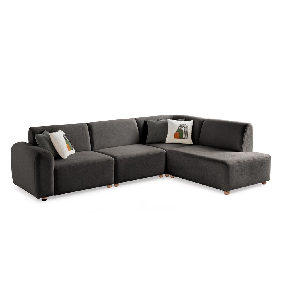 Ugaona Sofa S-Loft Desna - boja: antracit slika 11