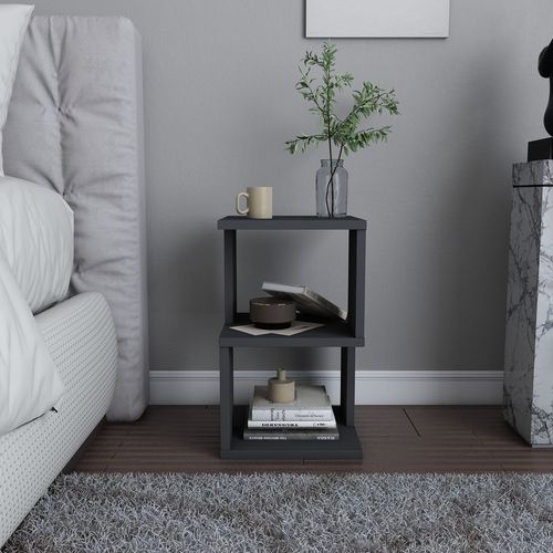 Carter - Anthracite Anthracite Nightstand slika 1