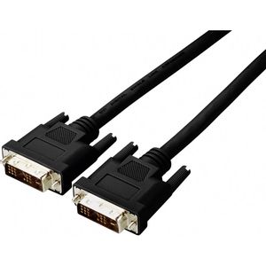 Digitus DVI priključni kabel DVI-D 18+1-polni utikač, DVI-D 18+1-polni utikač 2.00 m crna AK-320107-020-S mogućnost vijčanog spajanja DVI kabel