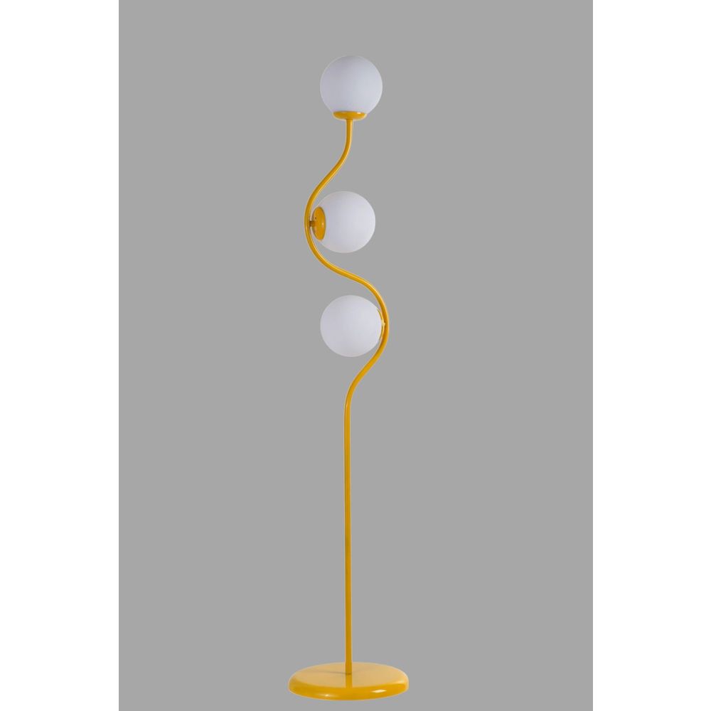 Opviq Podna lampa 012, bijela, senf slika 3
