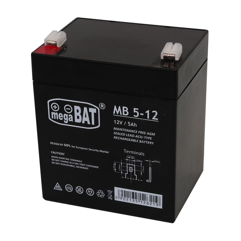 Akumulator 12V/5AH slika 3