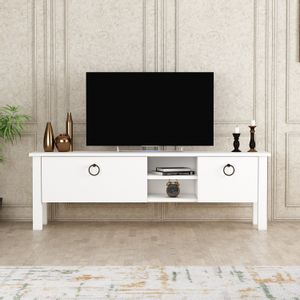 Rose - White White TV Stand