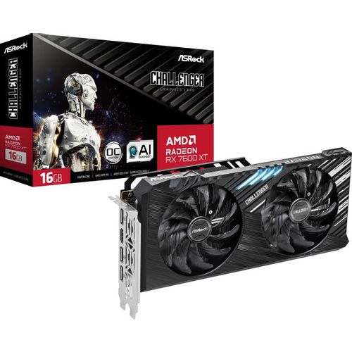 SVGA Asrock Radeon RX 7600 XT Challenger 16G OC, RX7600XT CL 16GO slika 1