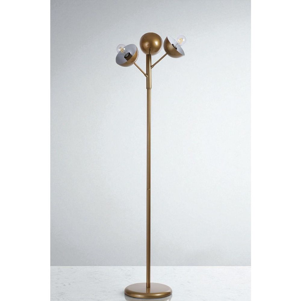 Opviq Podna lampa 371, zlatna slika 1