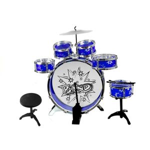 6 Drums With Disc Set For Young Drummer Blue