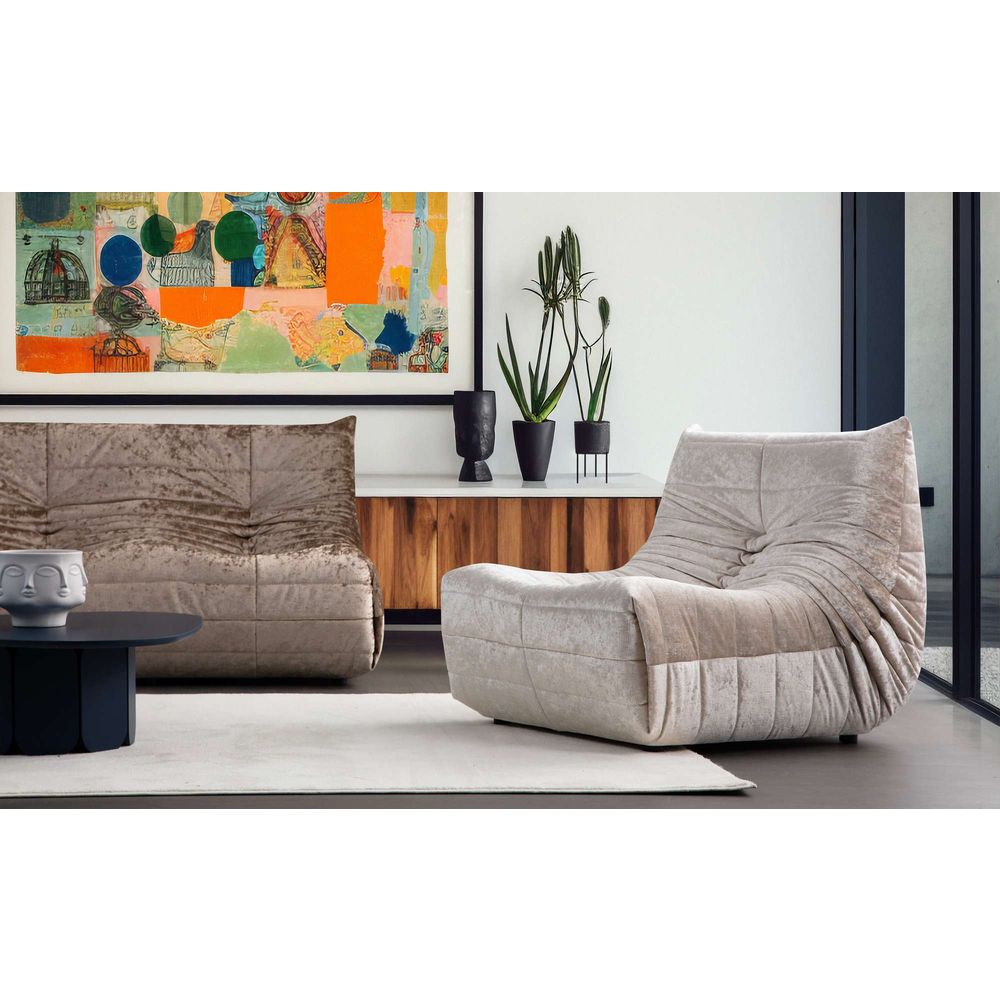 Wing Chair Bocek - Krem Boja slika 1