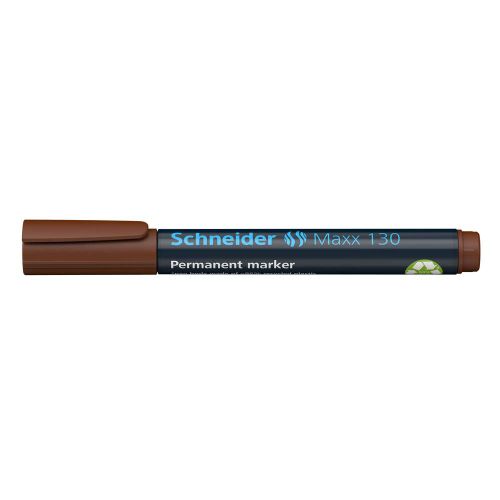 Flomaster Schneider, permanent marker, Maxx 130, 1-3 mm, smeđi slika 3