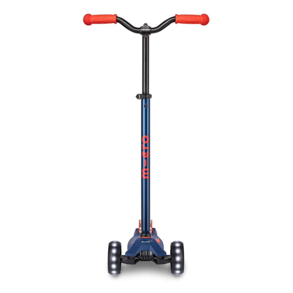Micro Romobil Maxi Deluxe Pro LED, Navy Red slika 3