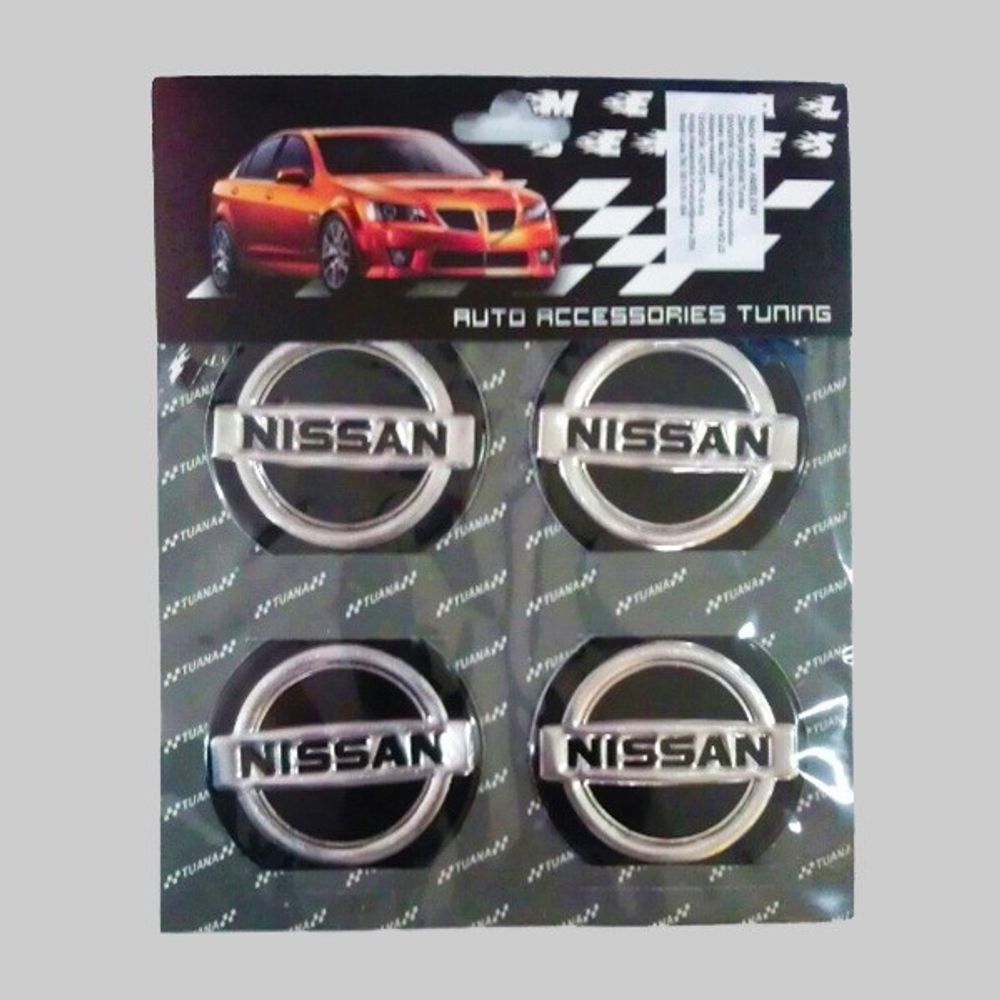 Amblemi Silikonski Crni 4/1 Fi60Mm za Nissan slika 1