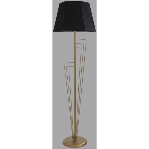 Kelebek Eskitme Lambader Prizma Siyah Abajurlu Copper Floor Lamp slika 2