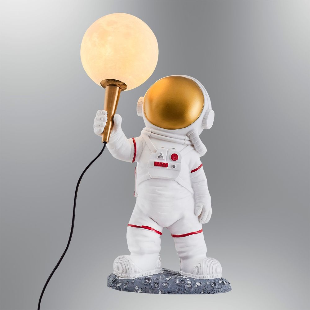 L1132 - Bijela Stolna Lampa Astronaut slika 7