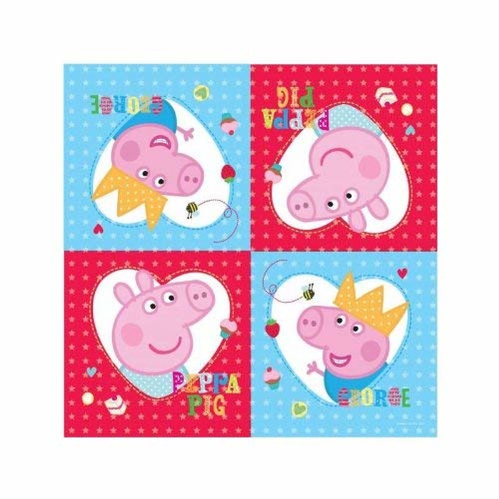 SALVETE DVOSLOJNE PEPA PIG 16/1 33x33cm slika 1