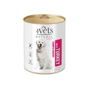 4Vets Natural Complete Dog Ćuretina 800g