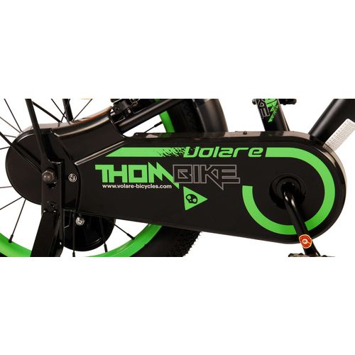 Dječji bicikl Volare Thombike 16" s dvije ručne kočnice crno-zeleni slika 6