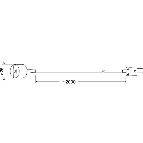 Greisinger GMF 200 površinski senzor  -65 do 200 °C  Tip tipala K slika 2