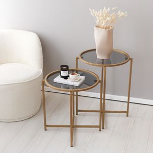 S406 - Gold Gold
Fume Coffee Table Set