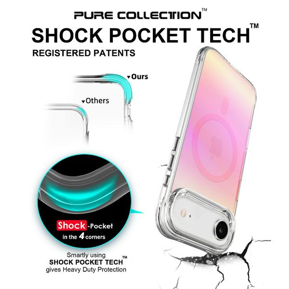MM TPU IPHONE AIR - DROP-PROOF PURE SPLENDOUR MAGSAFE pink slika 3