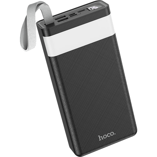 Hoco J73 prijenosni punjač sa lampom, 30000mAh, crna slika 4