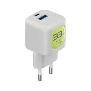 HAVIT PUNJAČ KUĆNI DUO USB A+USB C adapter UC230EU 33W bijela