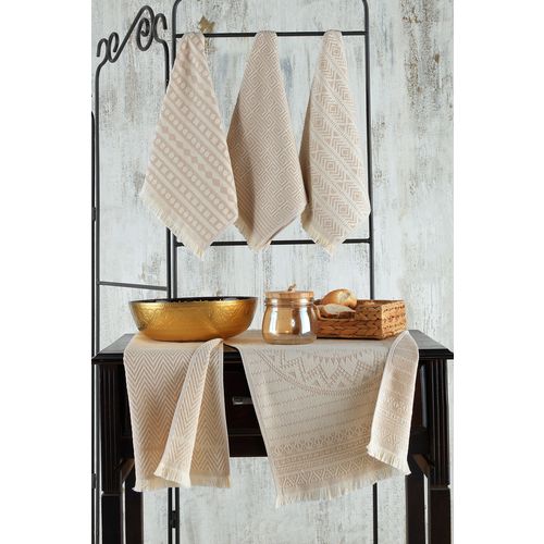 L'essential Maison Maya - Beige Beige Wash Towel Set (5 Pieces) slika 2