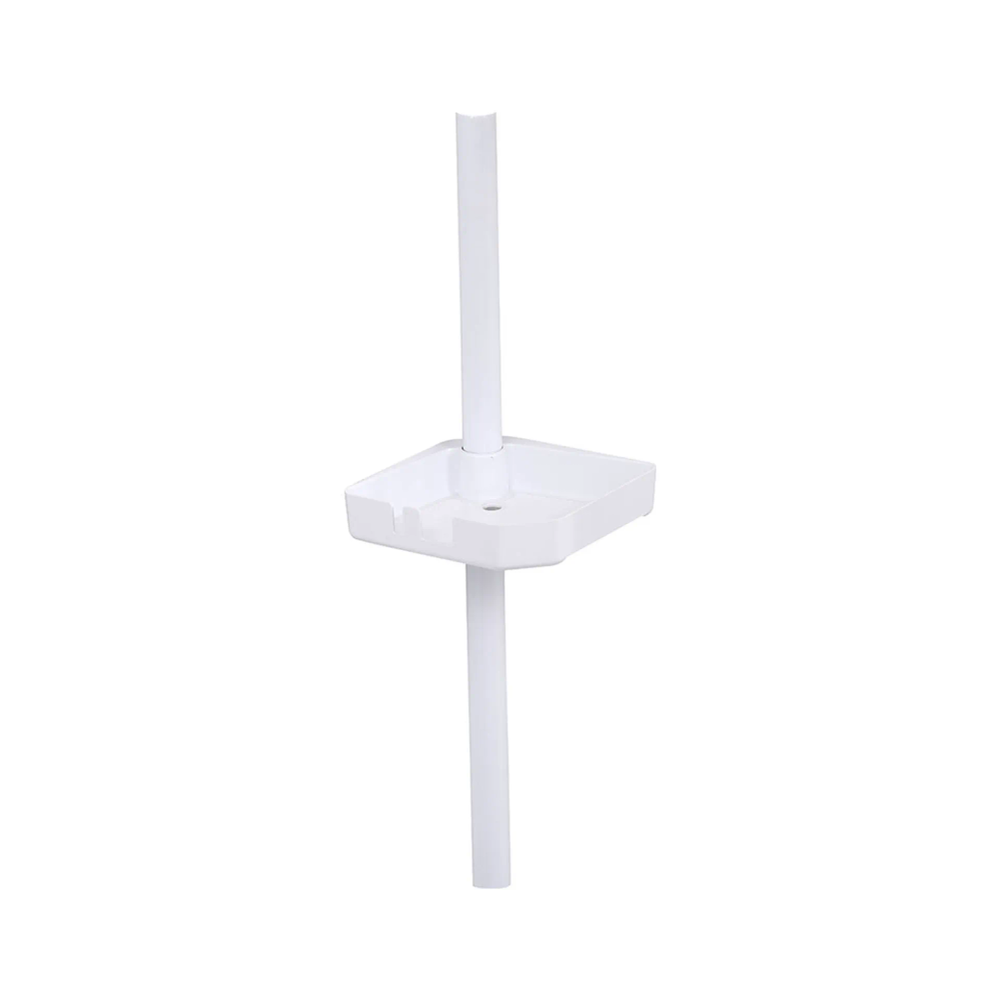Tendance Teleskopski stub za tuš kabinu sa 3 košarice, 250cm, bijela boja slika 2