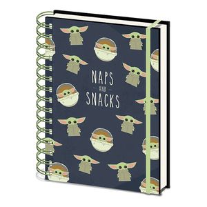 PYRAMID STAR WARS: THE MANDALORIAN (NAPS AND SNACKS) A5 WIRO NOTEBOOK