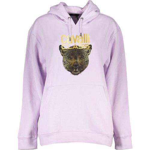 CAVALLI CLASS WOMEN'S SWEATSHIRT WITHOUT ZIP PURPLE slika 1