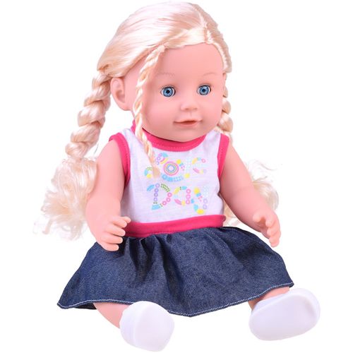 Lutka Julia s pletenicama 40cm ZA3890 slika 7