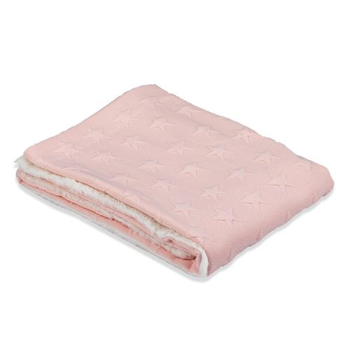 Interbaby Dvostrana Dekica 80x100cm Stars Pink slika 5