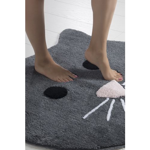 Cat - Anthracite Multicolor Acrylic Bathmat slika 4