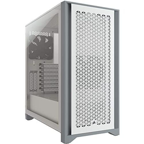 Kućište CORSAIR 4000D AIRFLOW Mid-Tower ATX kaljeno staklo bez napajaja RGB bela slika 1