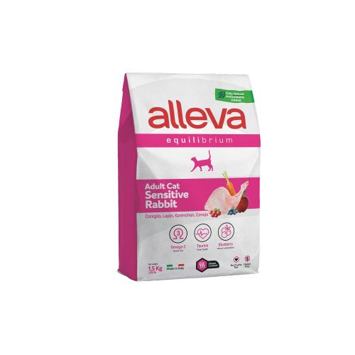 Alleva Equilibrium Cat Adult Sensitive Rabbit 1.5 kg slika 1