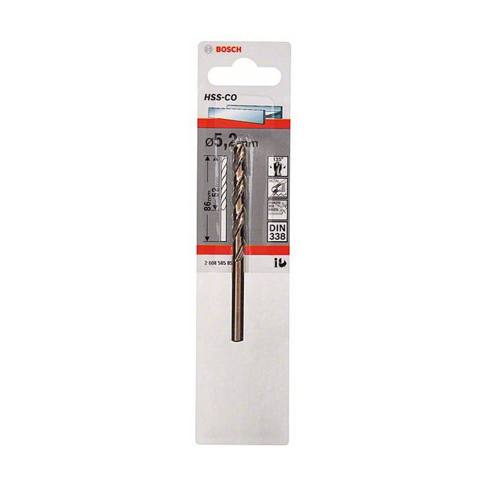 BOSCH Burgija HSS-Co 5.2 mm slika 2